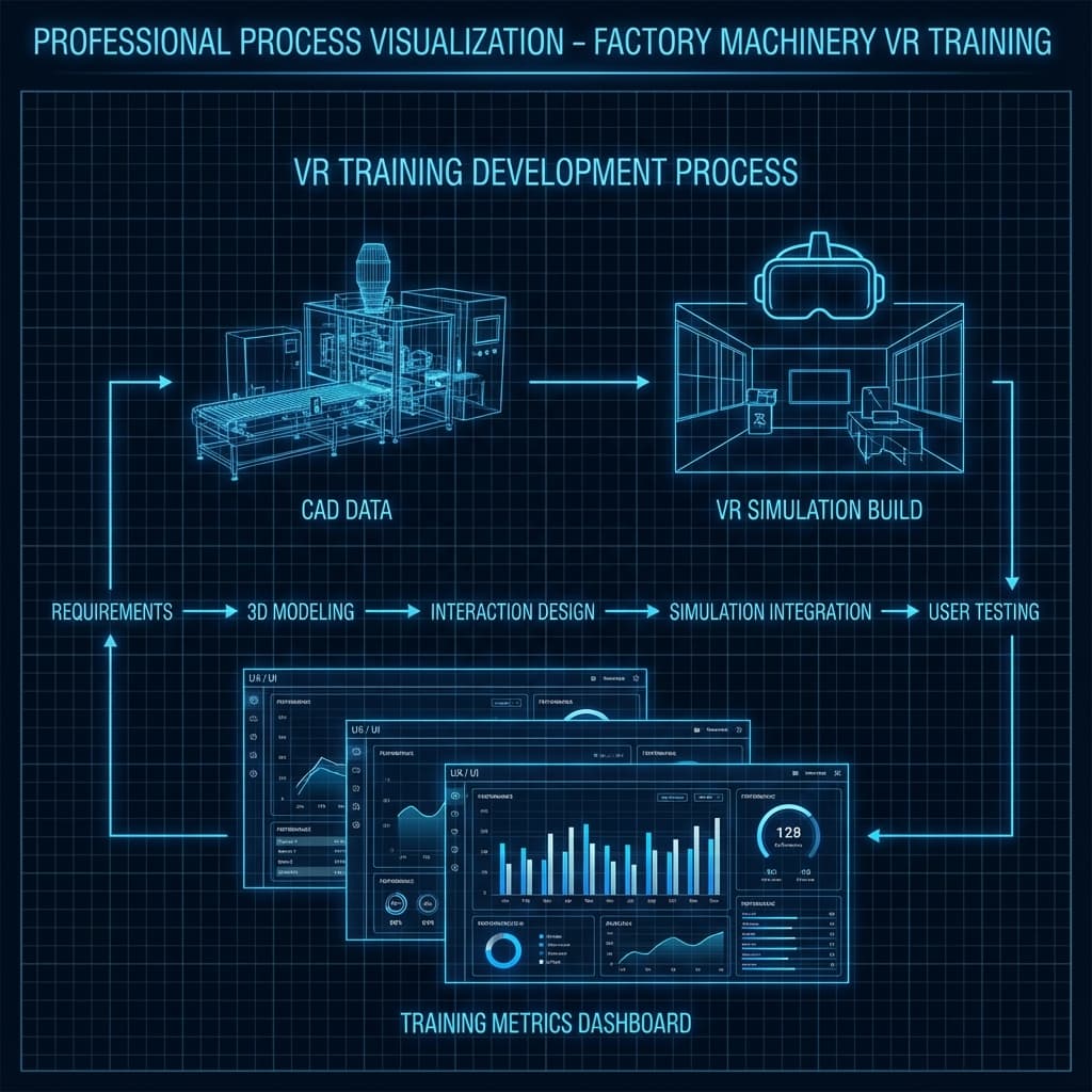VR training development process